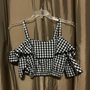 Checkered crop top